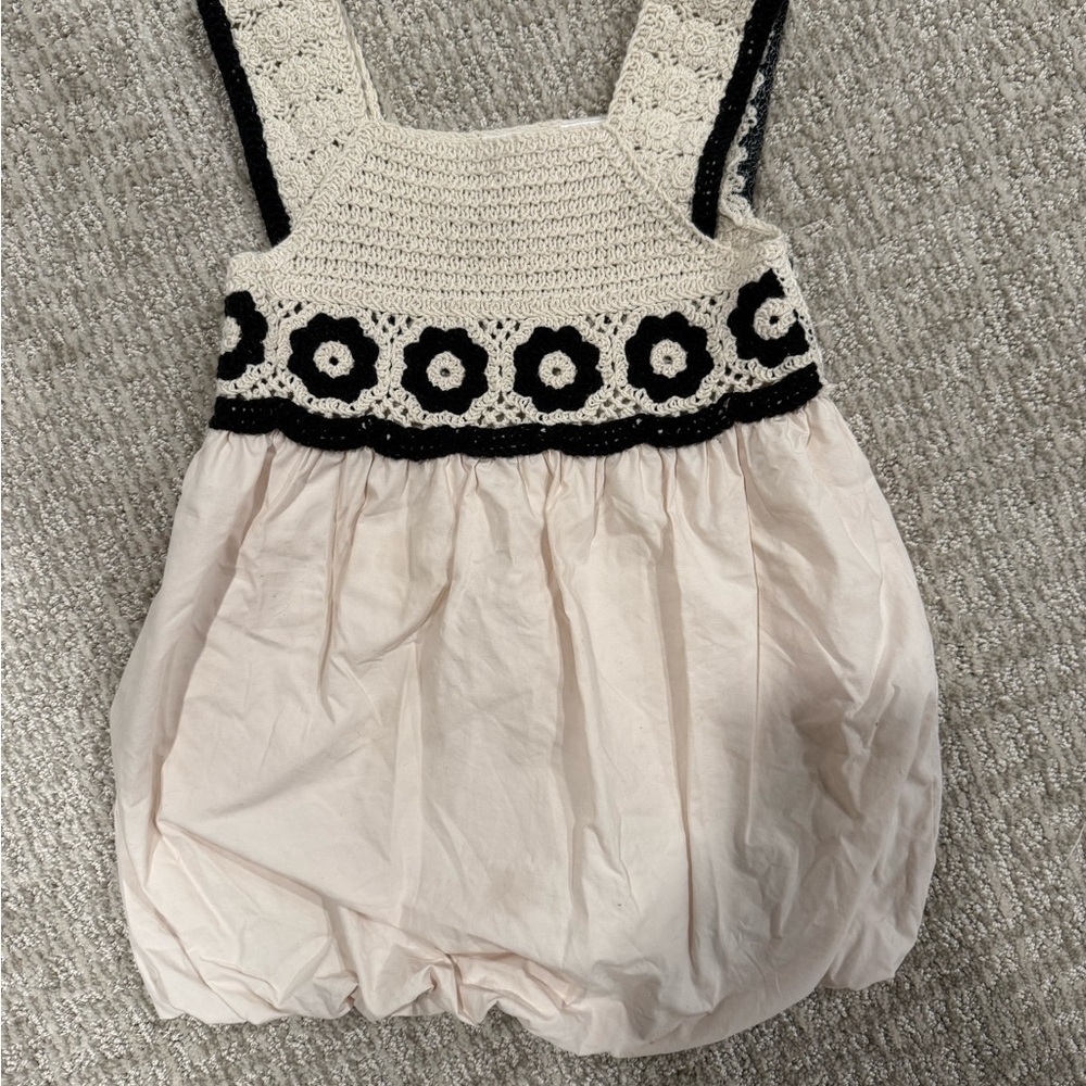Zara Cream Crochet Dress